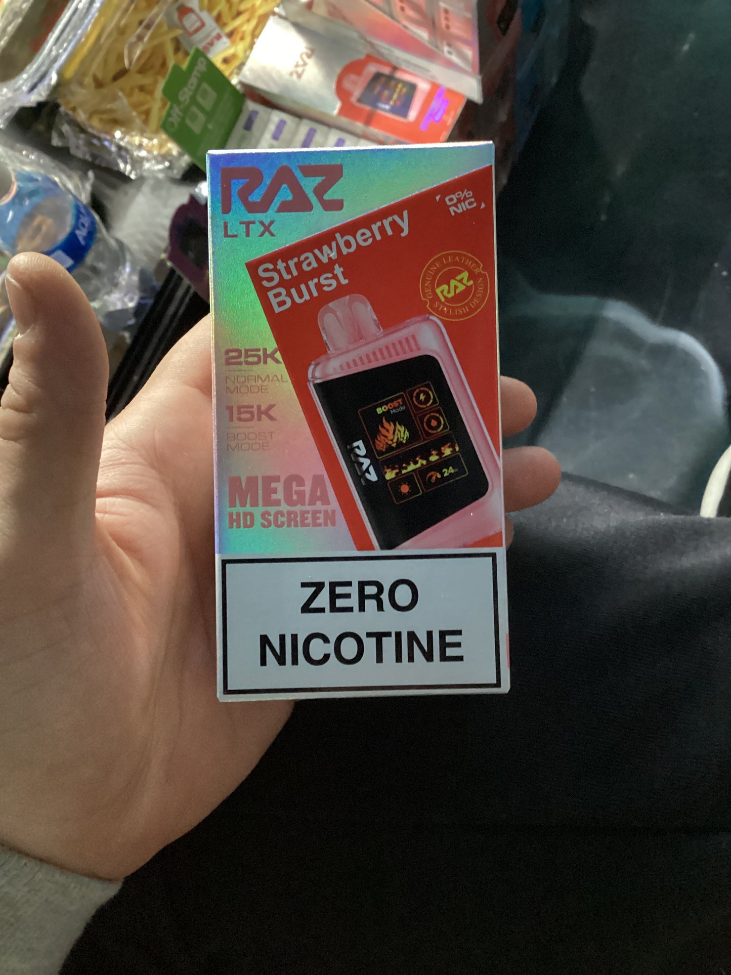 Raz LXT zero nicotine strawberry burst