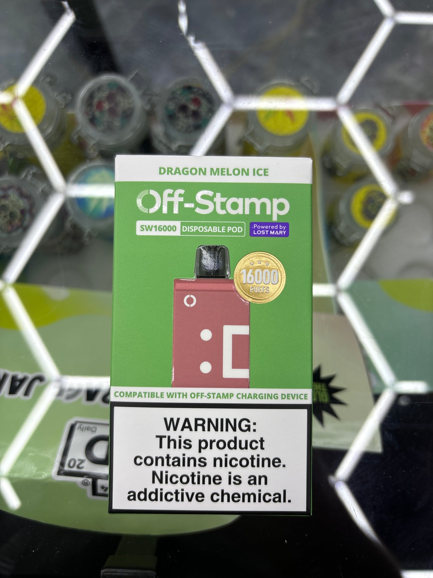 Off stamp pod dragon melon ice