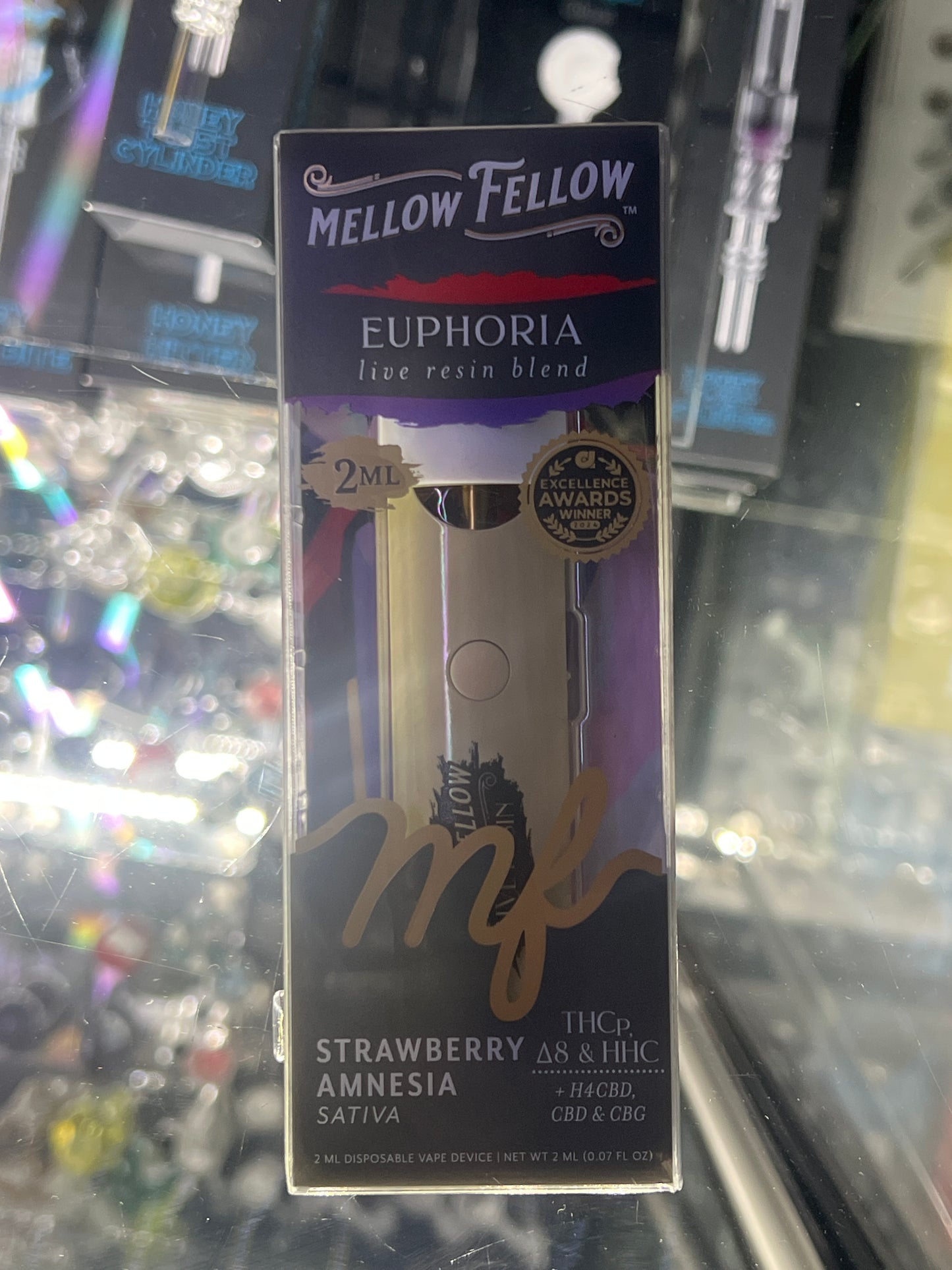 Mellow fellow, strawberry amnesia, live resin hybrid