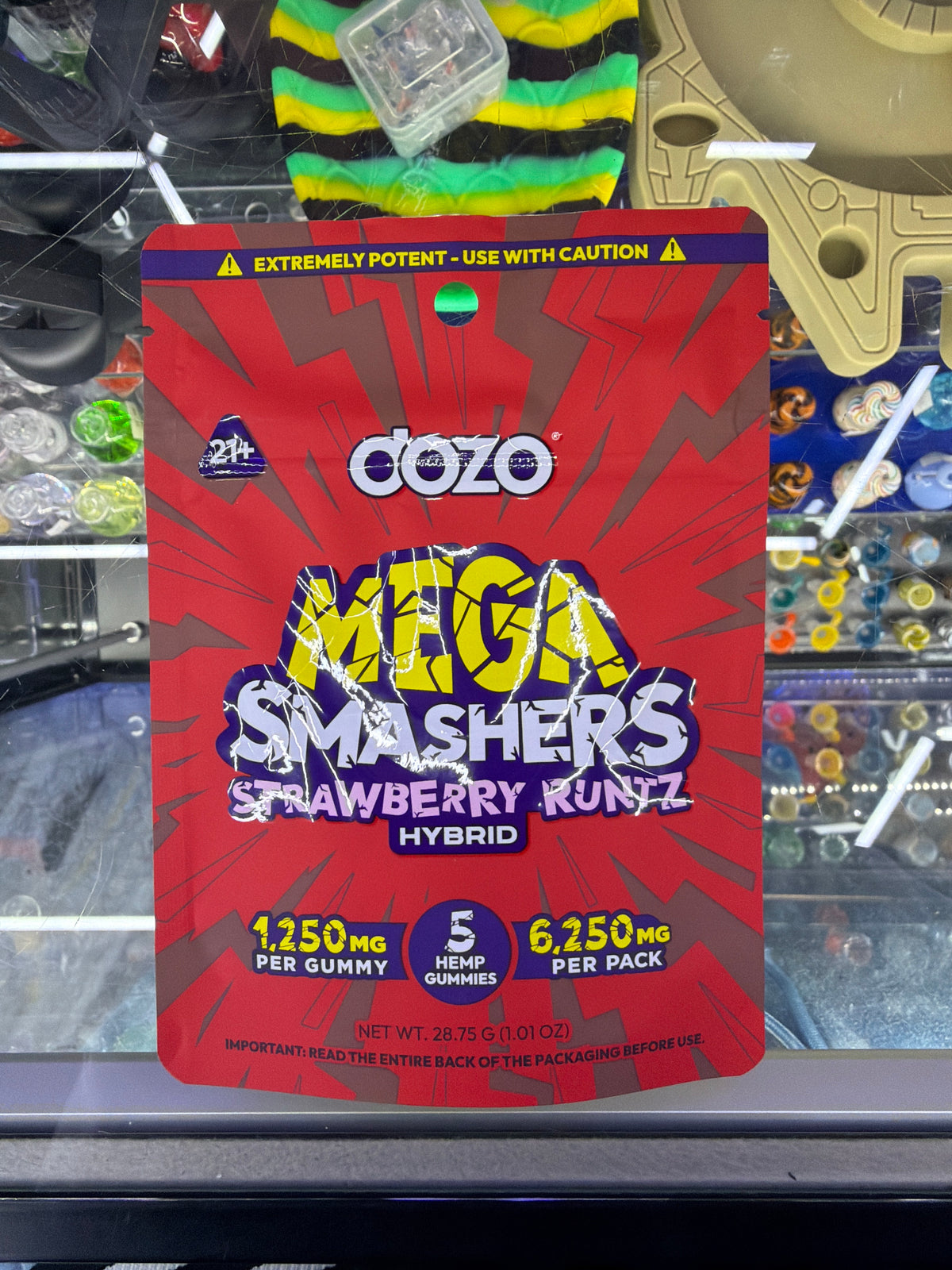 DOZO Mega Smashers Strawberry Runtz 1250mg 5ct hybrid