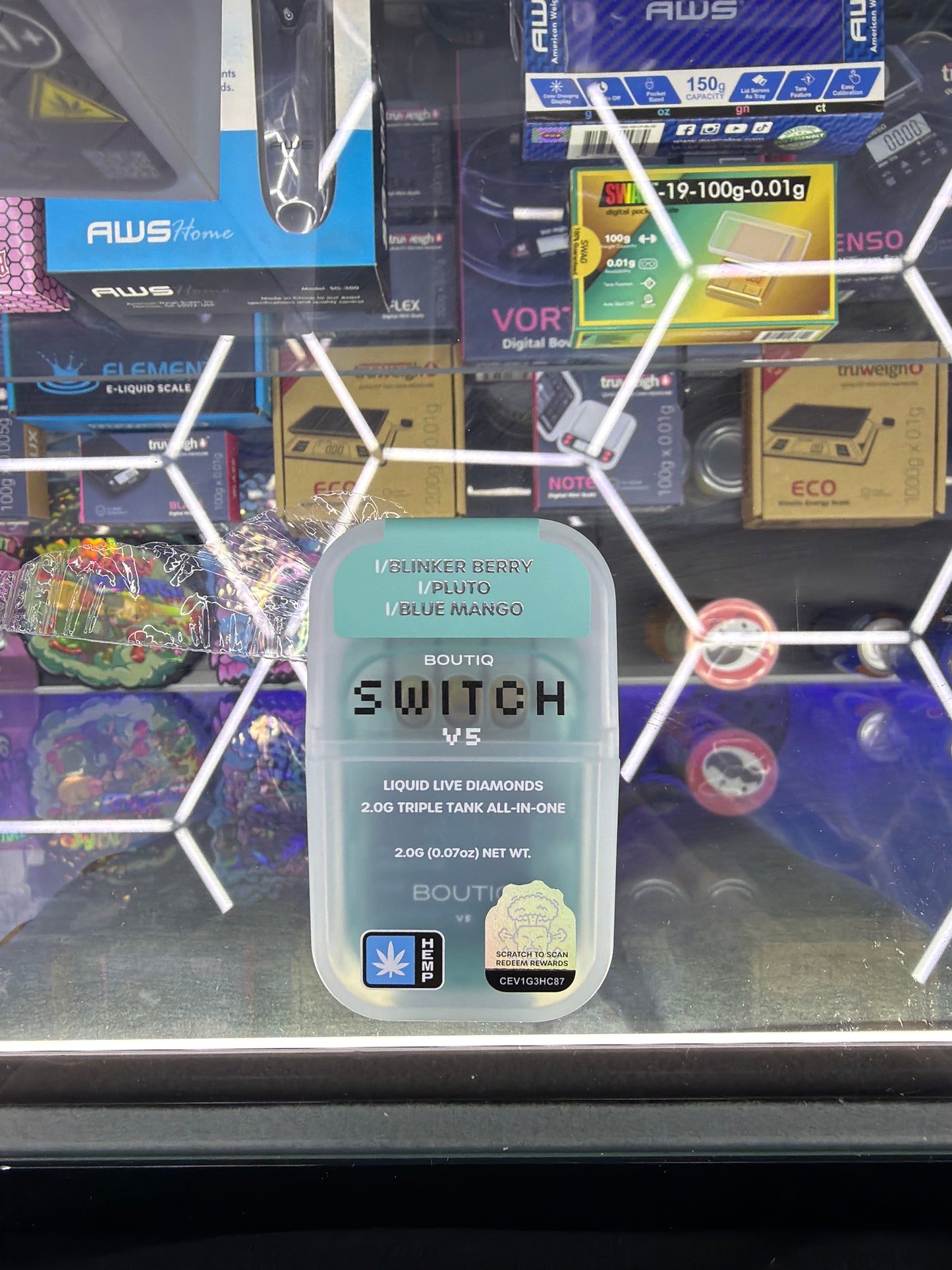 Boutiq switch v5 liquid live diamonds blinker berry/ pluto/ blue mango