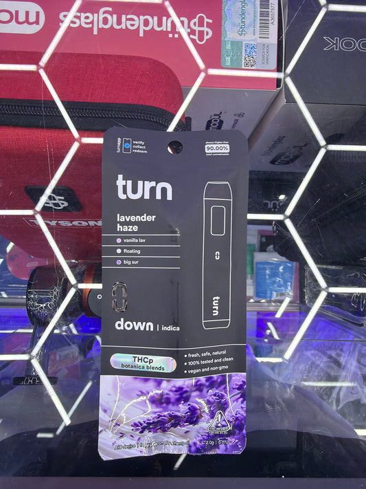 Turn Thcp botanica blends 2g disposable Indica lavender haze