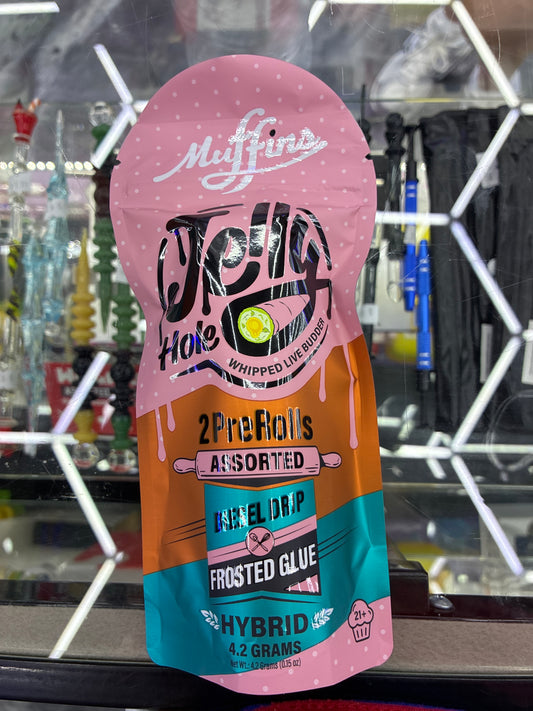 Jelly hole 2 prerolls assorted diesel drip / frosted glue hybrid