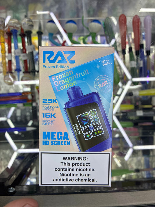 Raz dc25000 25k puffs frozen dragonfruit lemon