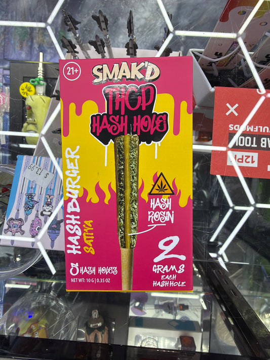Smak’d Thcp Hash Hole 5ct x2g Hashburger Sativa