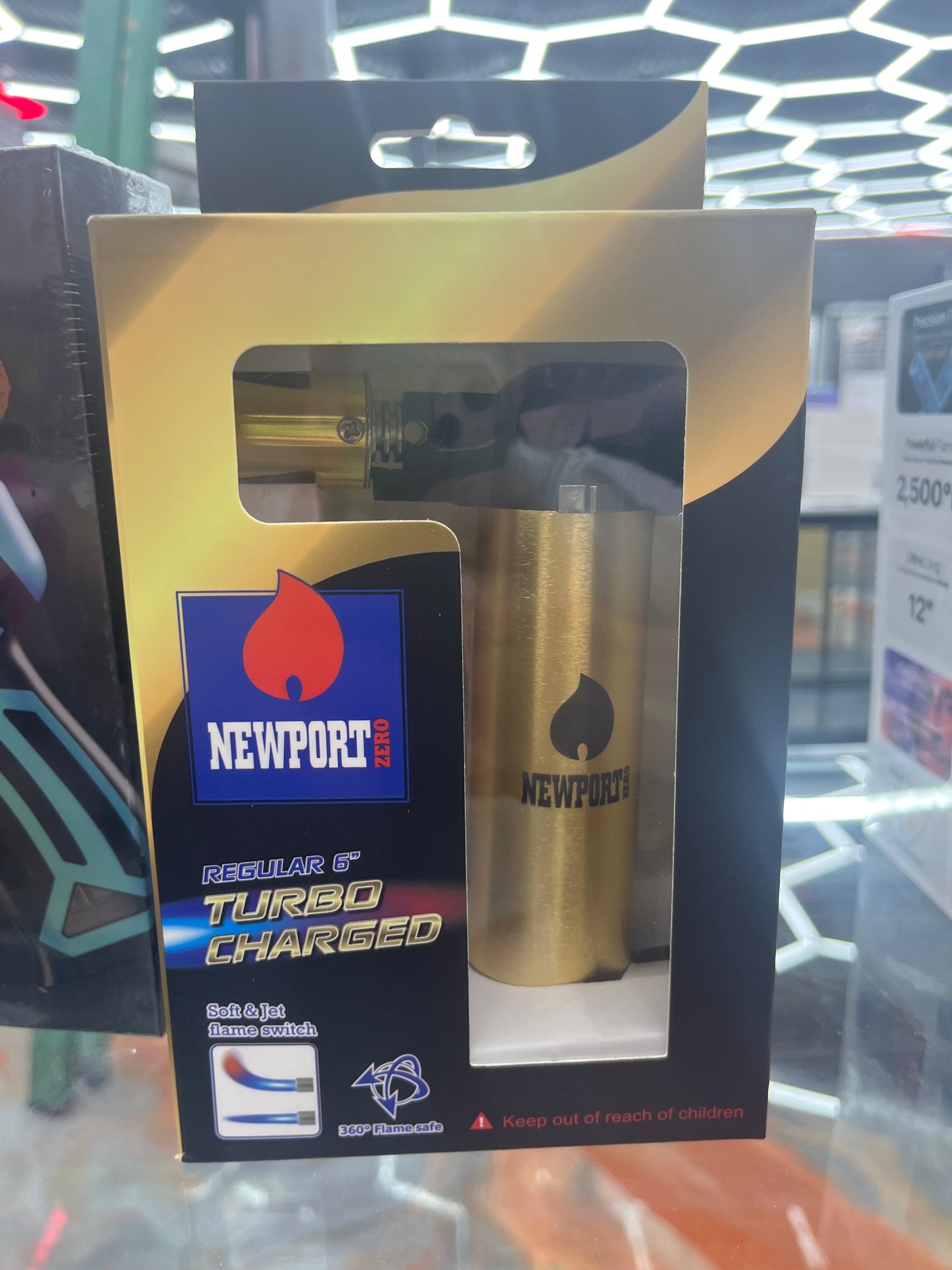 Newport zero regular 6” turbo charged torch gold black