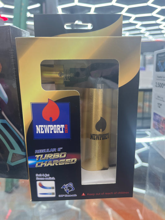 Newport zero regular 6” turbo charged torch gold black