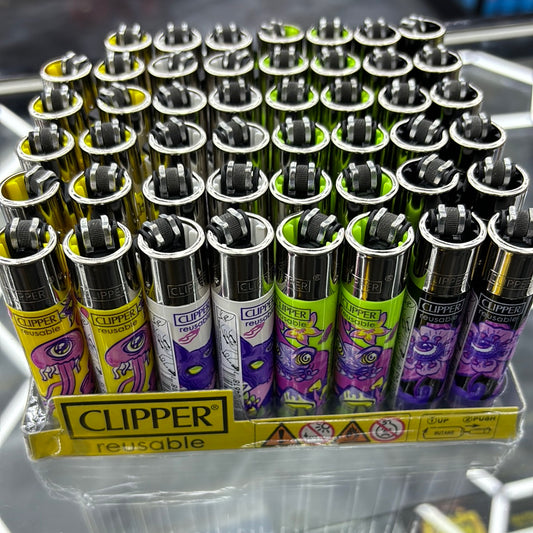 Clipper, squid, trippy lighters, sold single