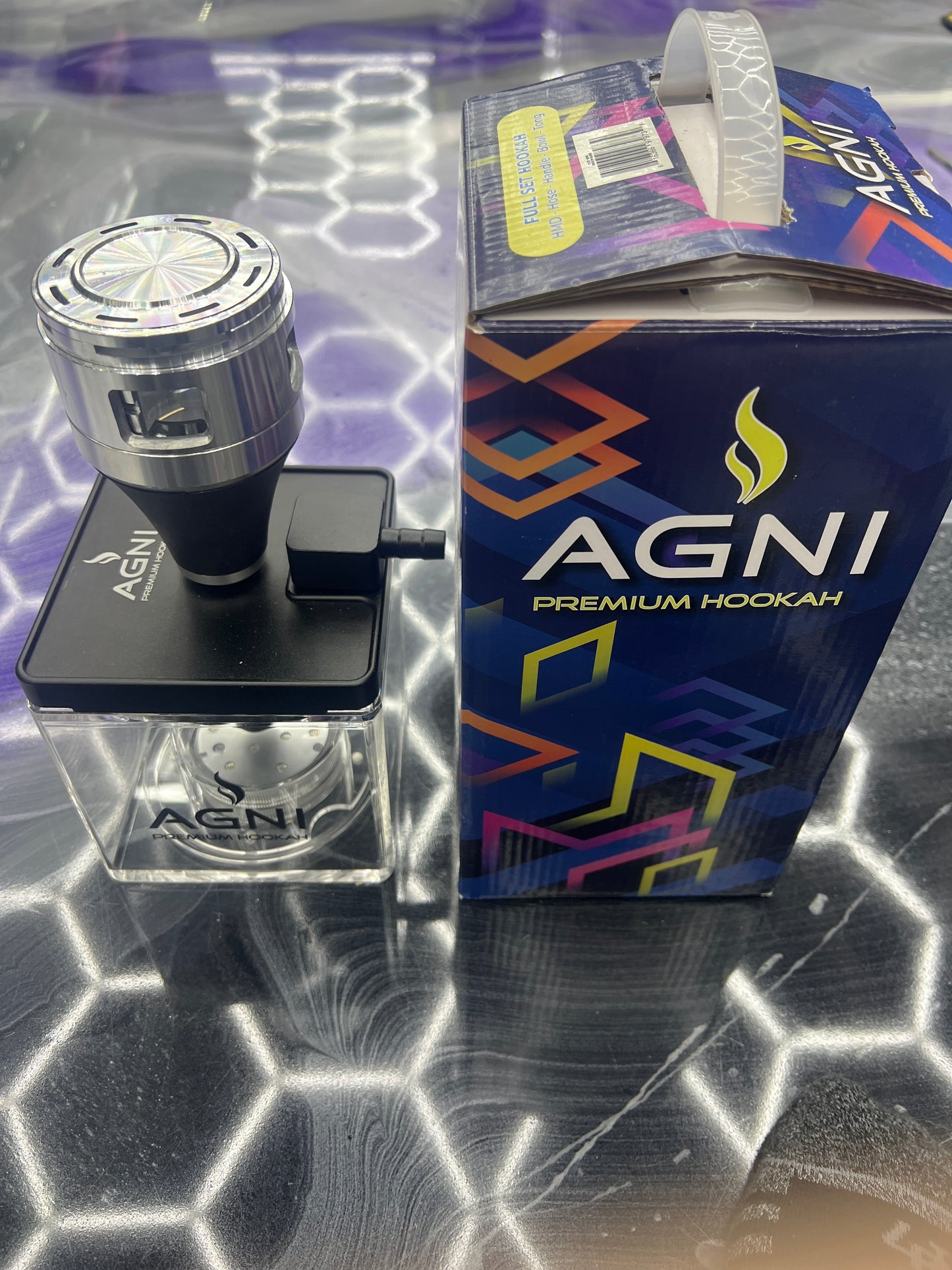 Agni rock hookah m black