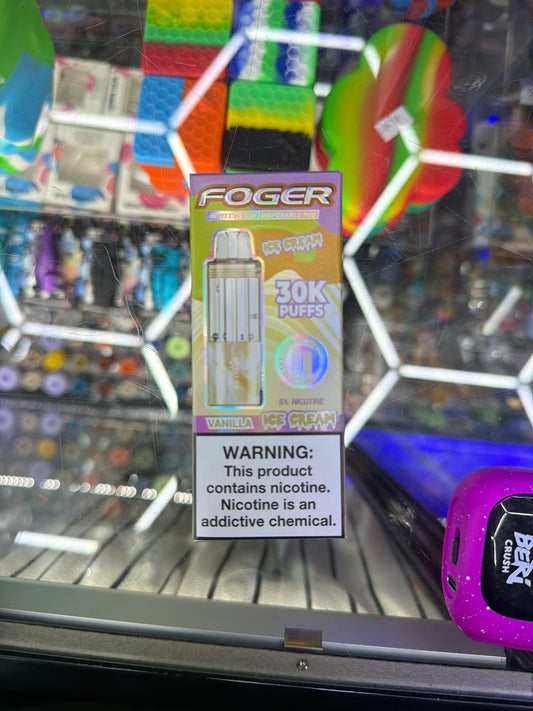Fogger switch pro disposable pod 30k puffs Vanilla Ice Cream