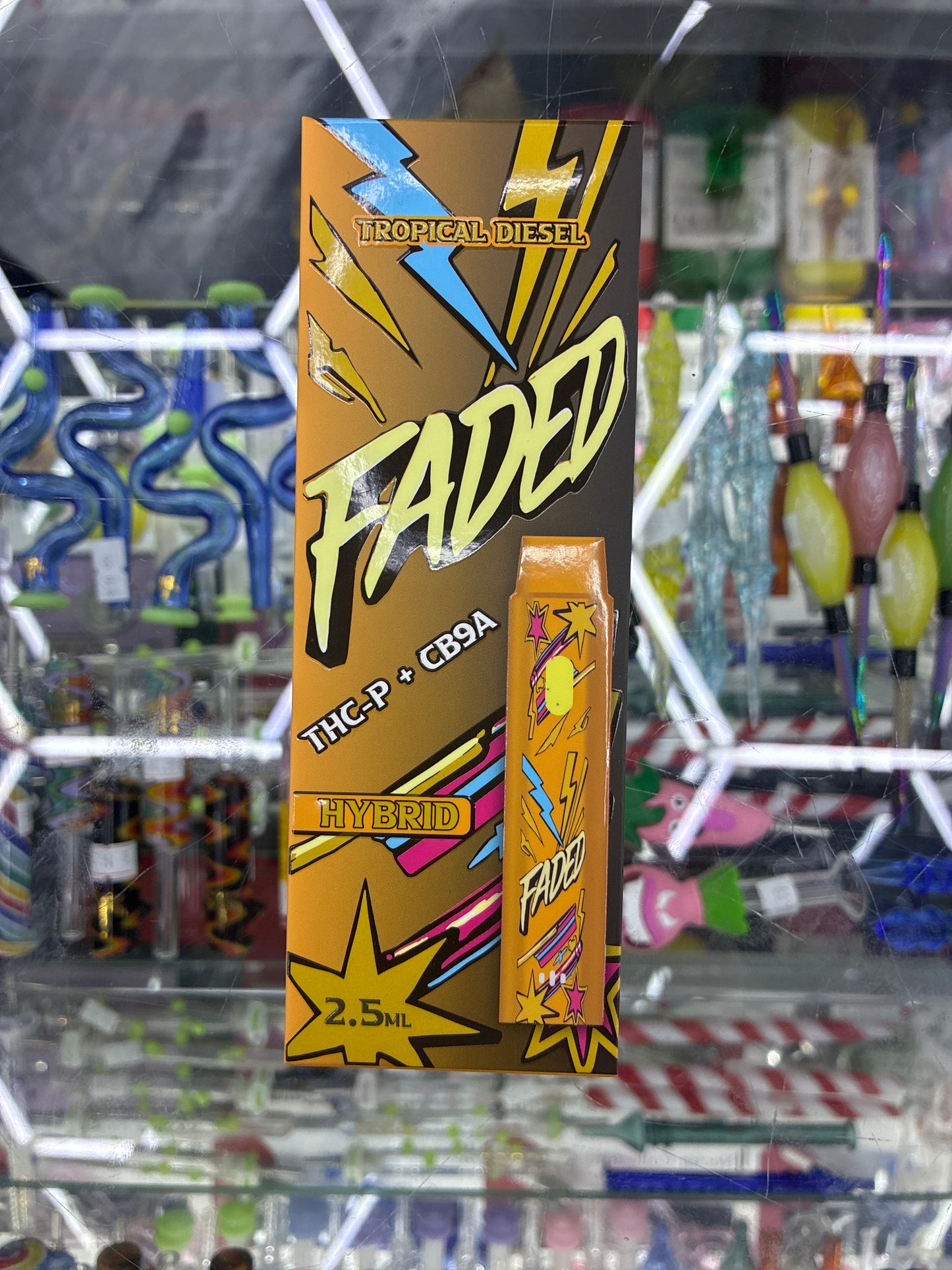 Faded thc-p + cb9a 2.5ml disposable hybrid tropical diesel