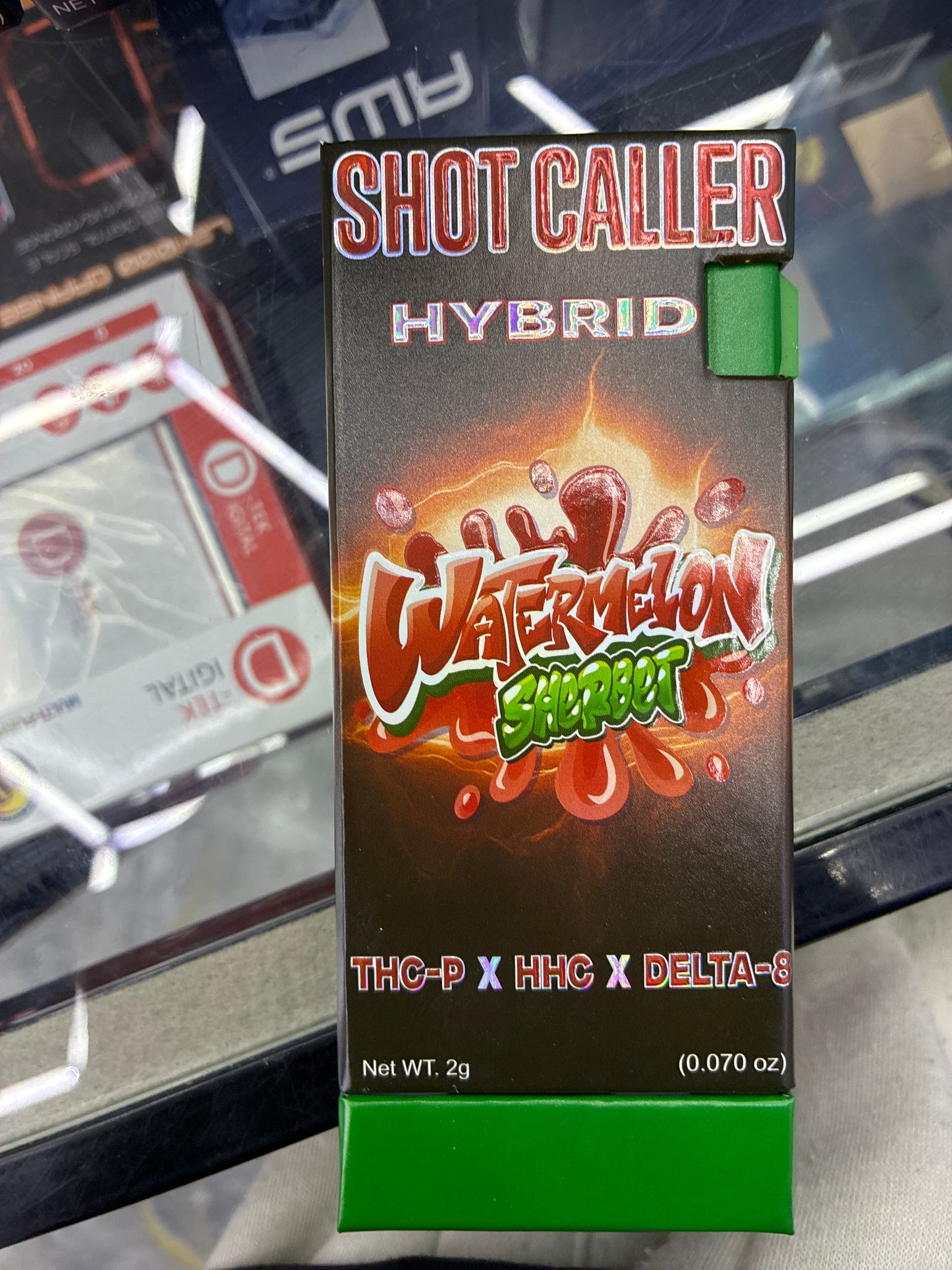 Shotcaller thcp x hhc x delta8 2g disposable hybrid watermelon sherbet