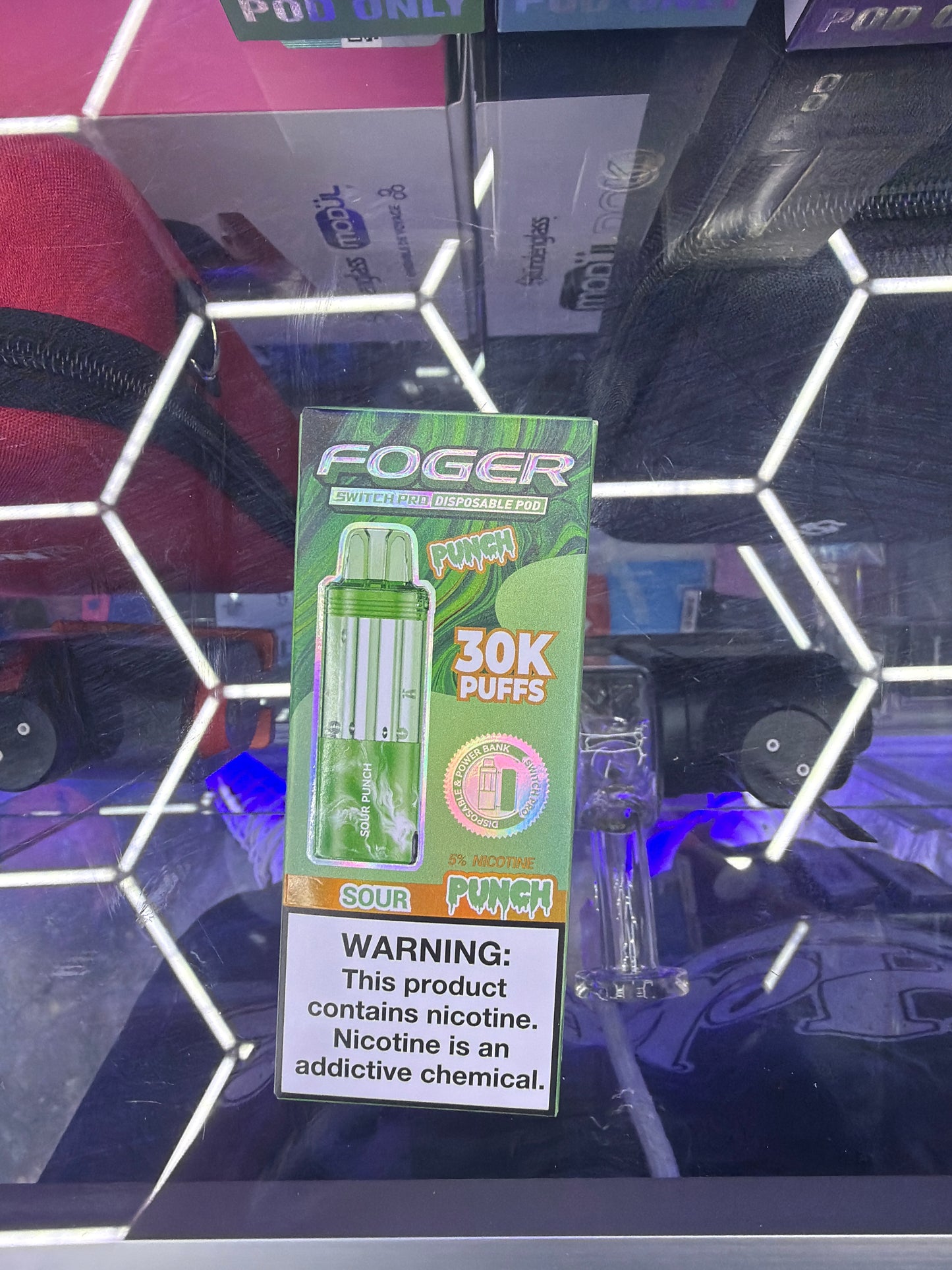 Fogger switch pro disposable pod 30k puffs sour punch