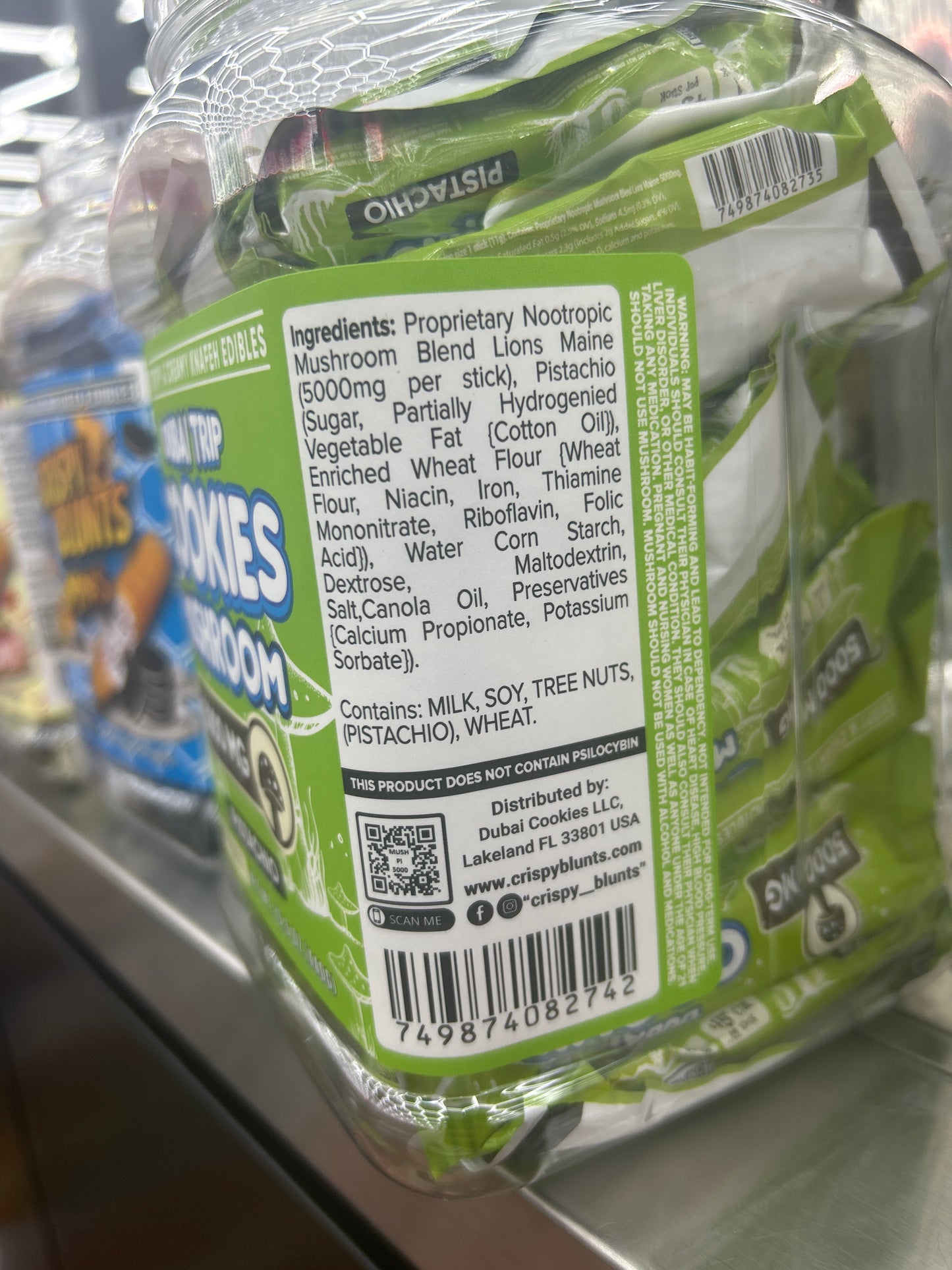 Dubai trip cookies mushroom 5000mg pistachio