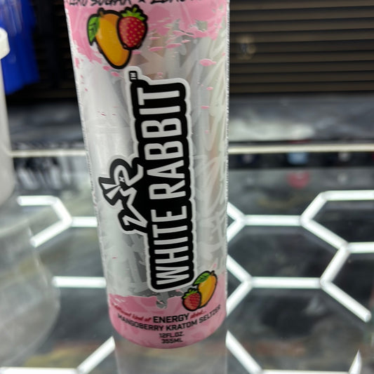 White rabbit, mango berry, Kratom seltzer