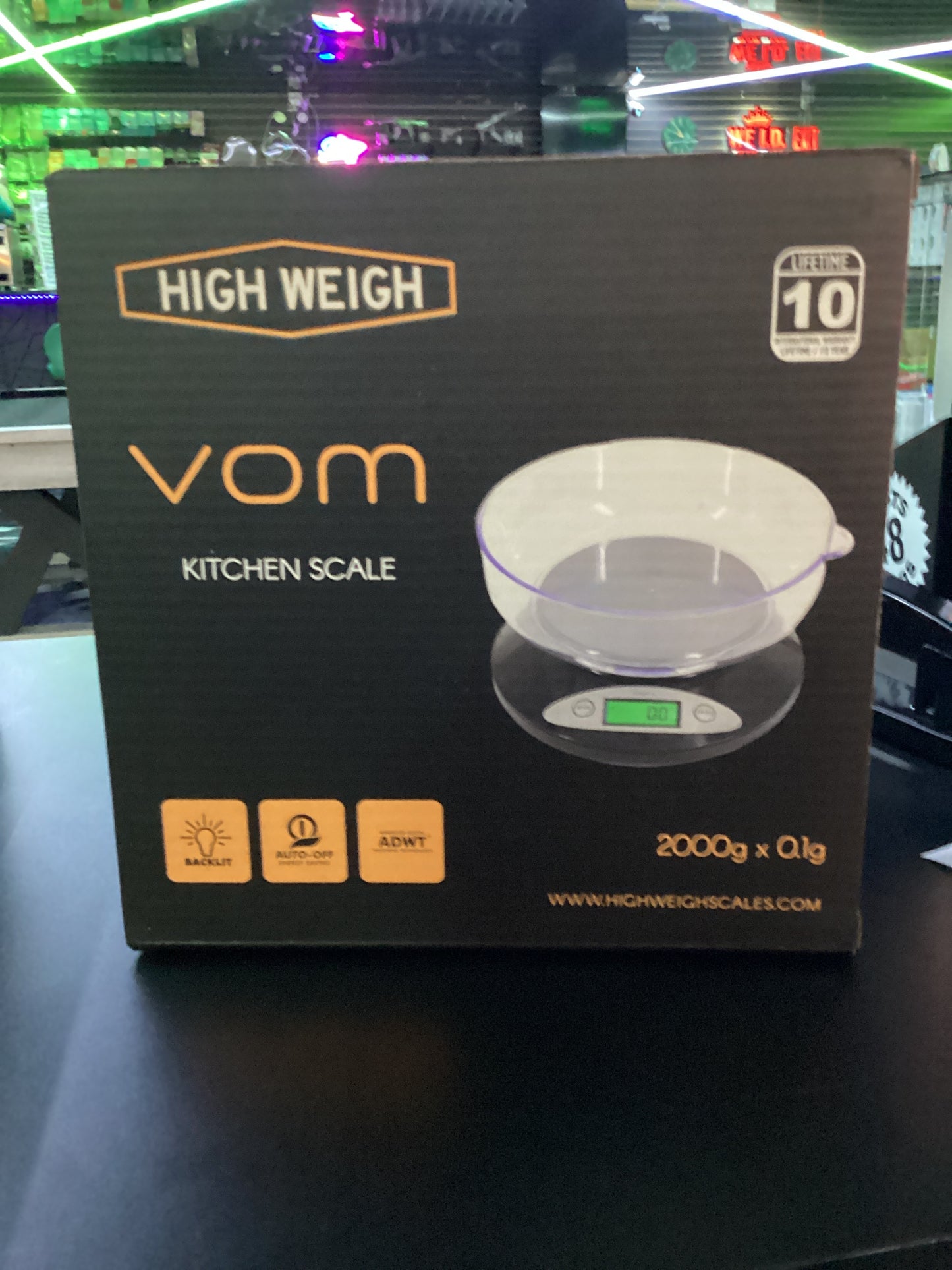 High weigh vom kitchen scale