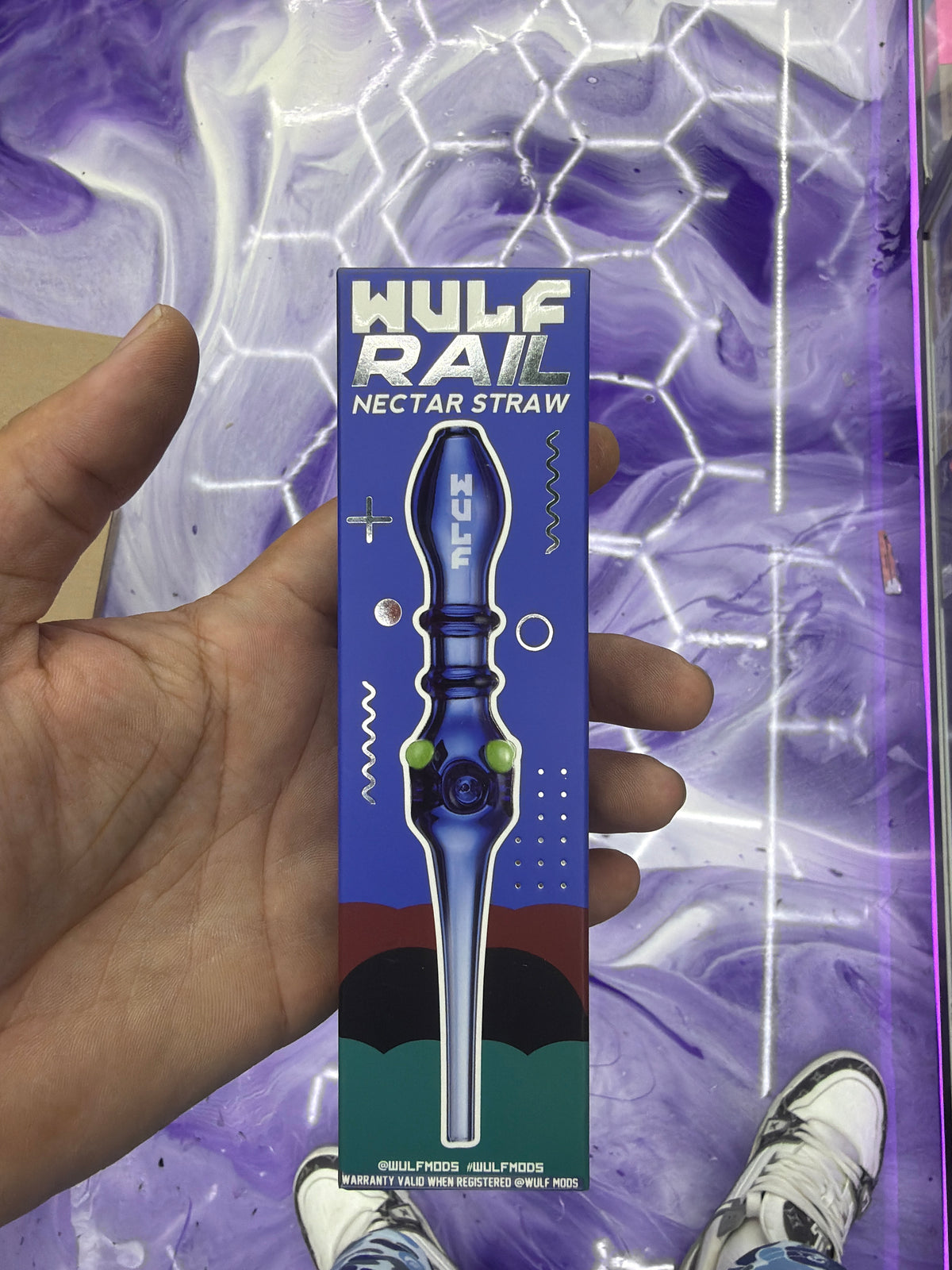 Wild rail nectar straw blue