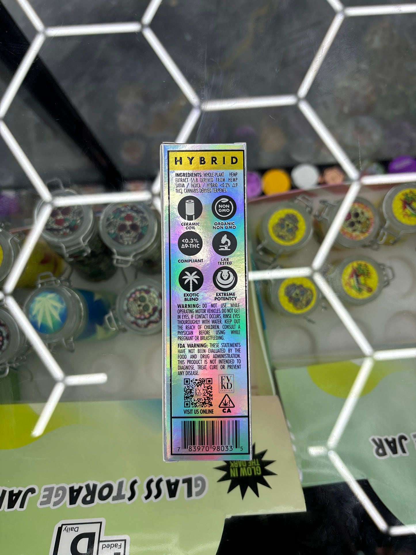 Fvkd exotics banana cake, 3.5G hybrid THCA diamounds