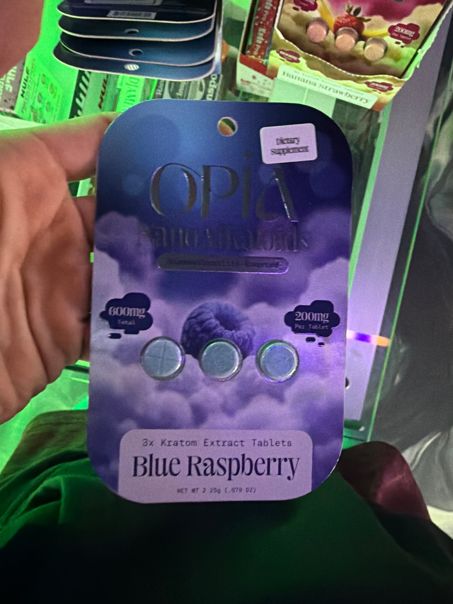 Opia nano alkaloids bioavailability boosted 200mg x 3ct blue raspberry