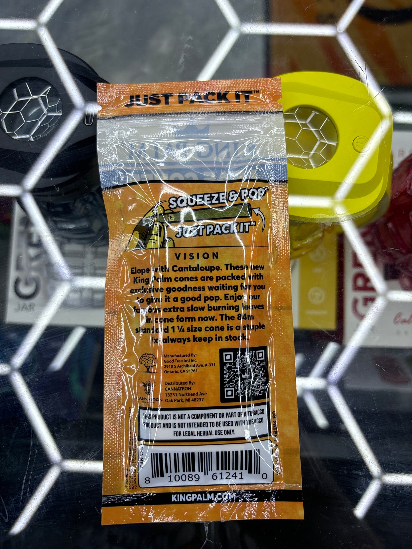 King palm cantaloupe melon 1 & 1/4 size 3pk