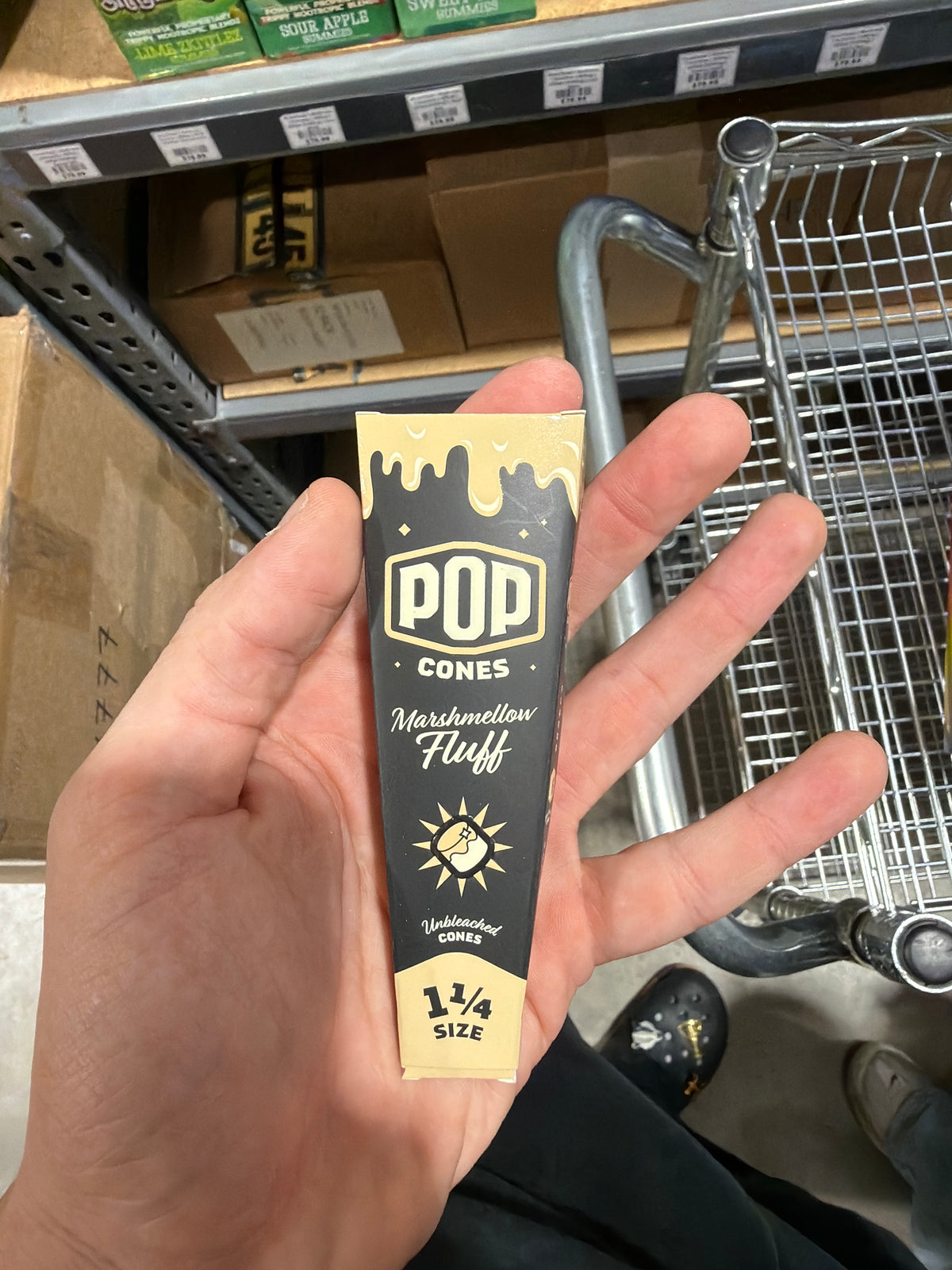 Pop cones 1/4 size marshmallow flush