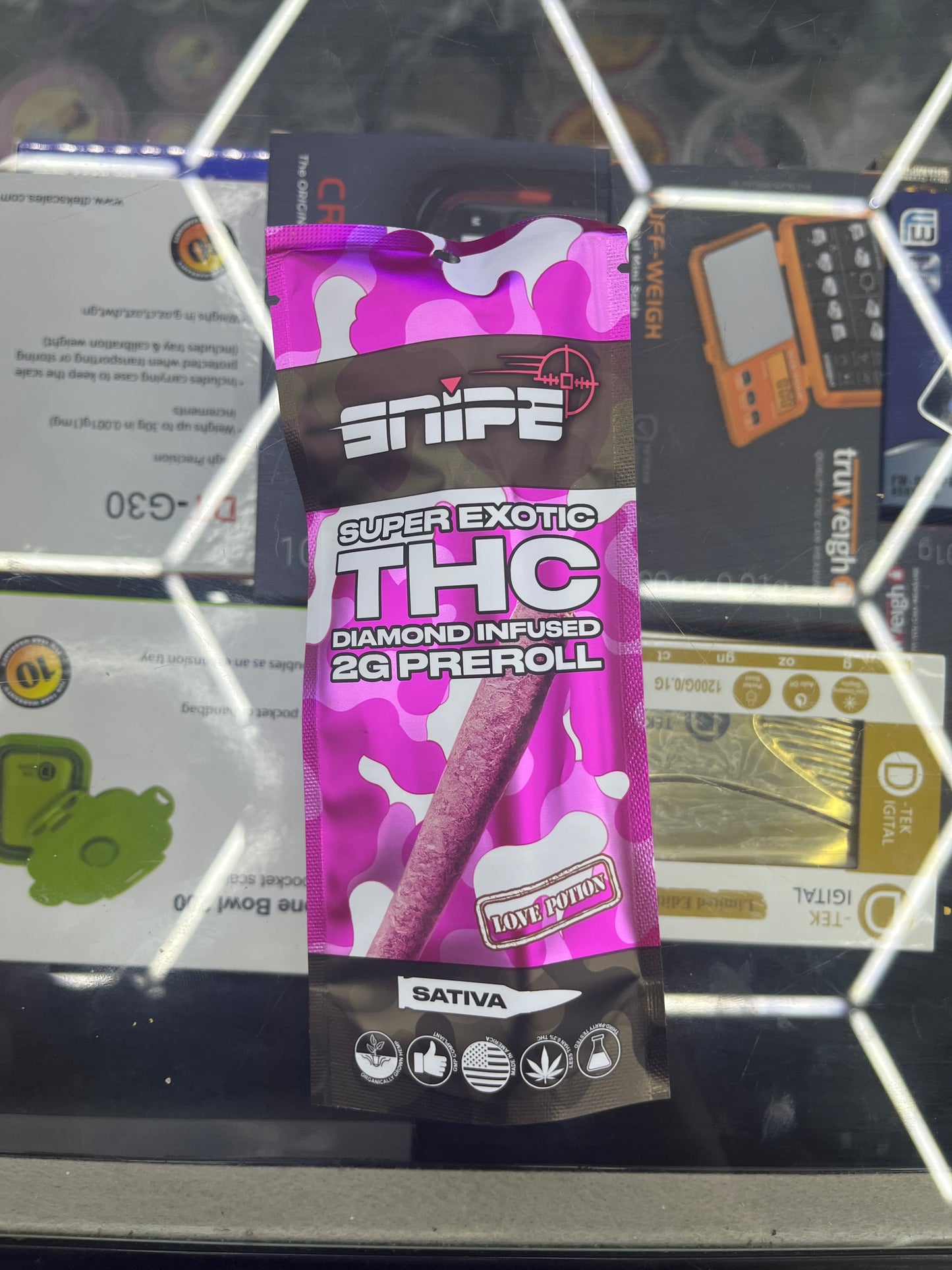 Snipe 2g thcp super exotic diamond preroll love potion sative