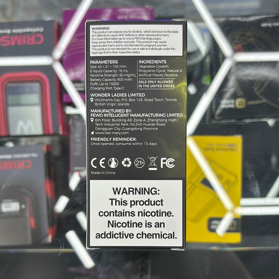 Lost Mary 15,000 puffs Nana coco