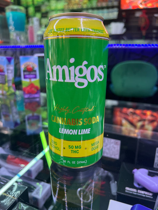 Amigos lemon lime cannabis soda