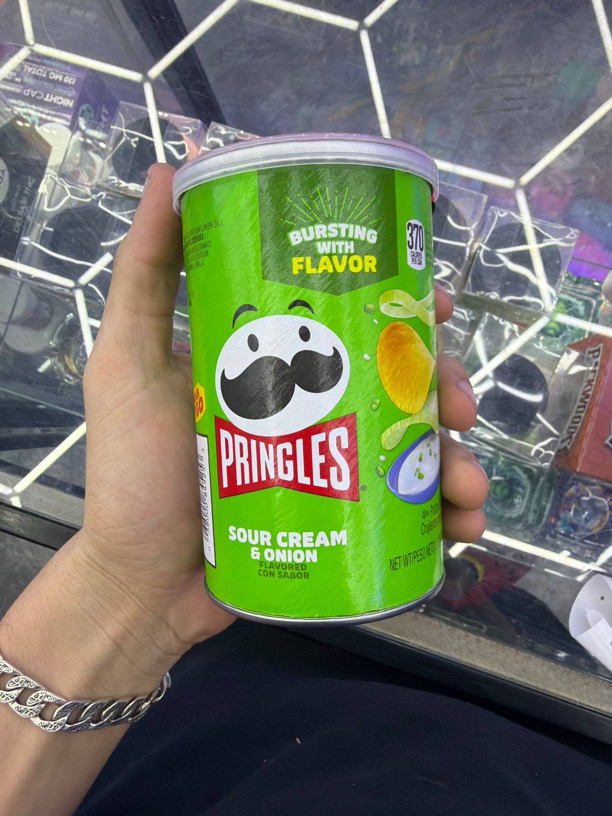 Pringle sour cream & onion small stash jar