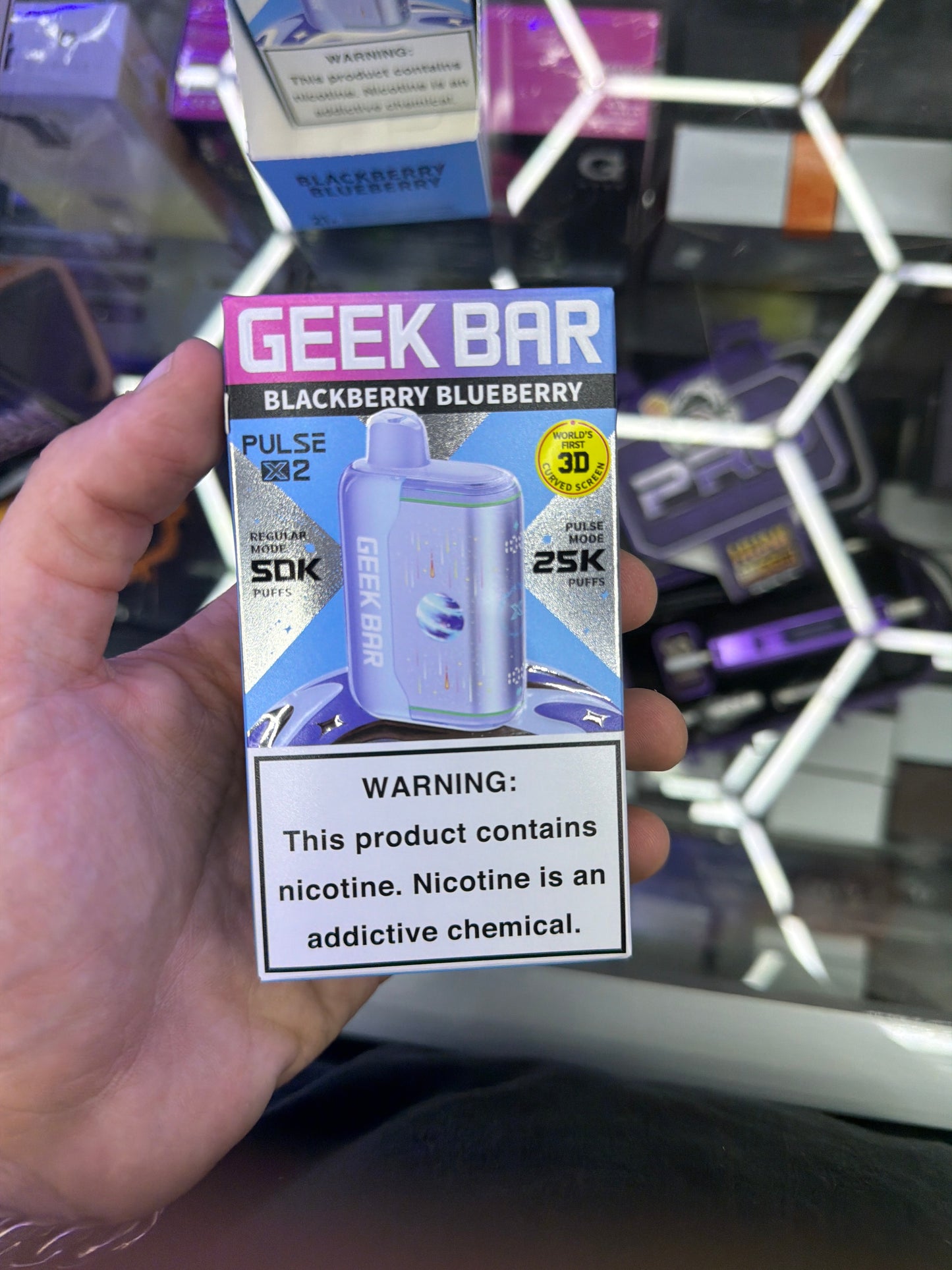 Geekbar Pulse x2 25k hits Blackberry Blueberry