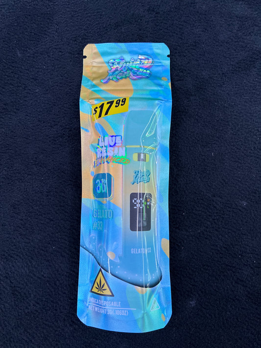 Flying monkey live resin enhanced 3g indica gelato #33