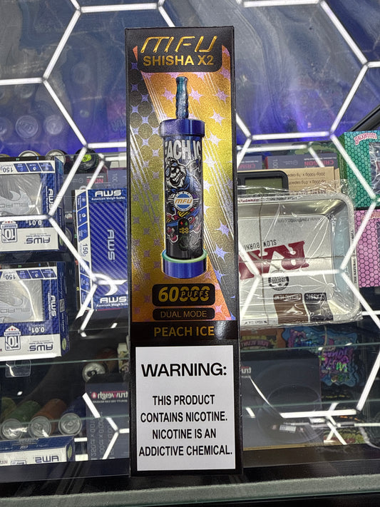 MFU Shisha x2 60k puffs  peach ice