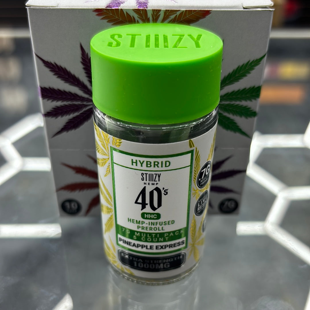 Stizzy 40s hhc pineapple express 1000mg five count pre-roll live resin
