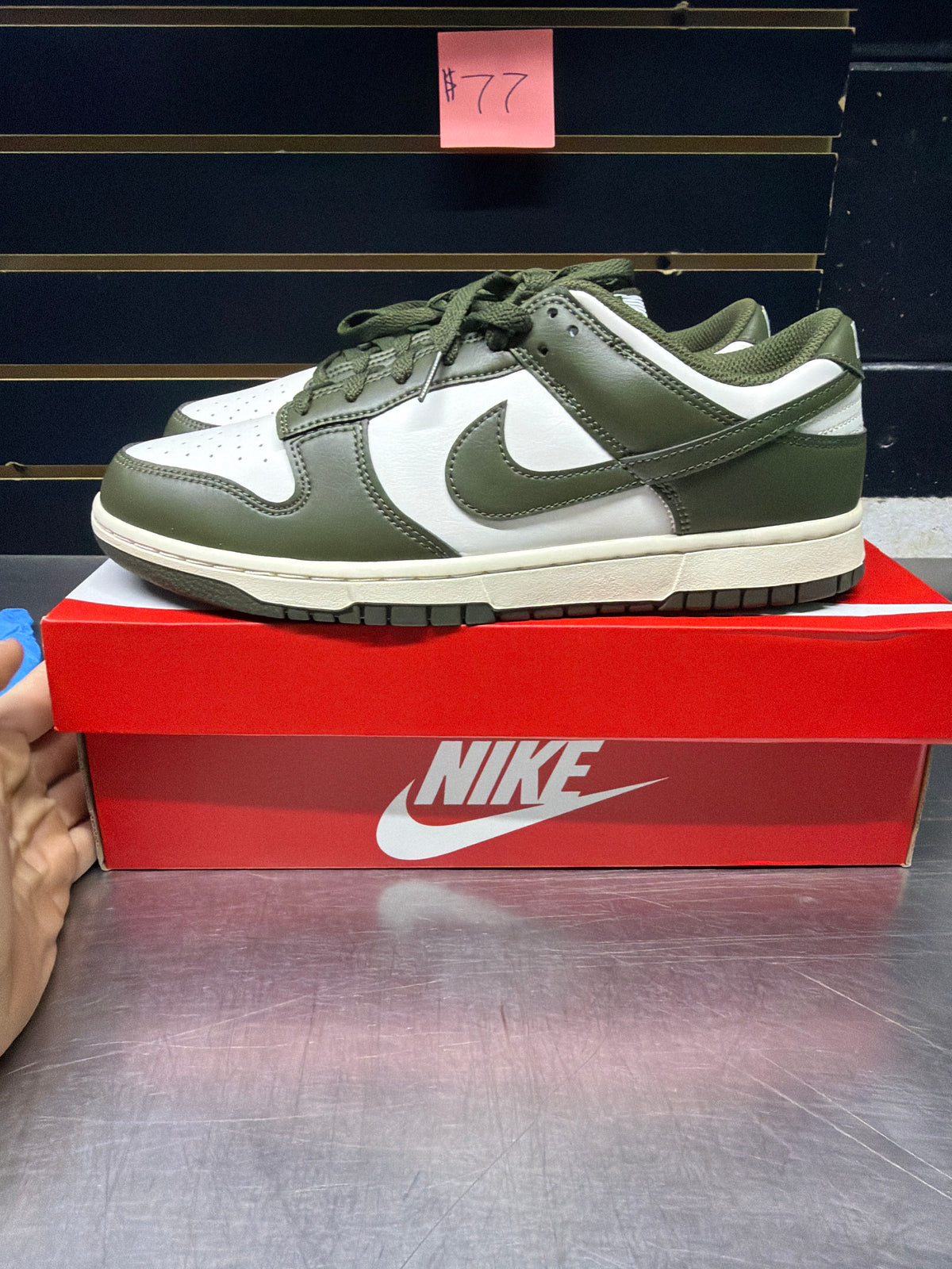 Nike Dunk Low Pale Ivory Cargo Khaki Size