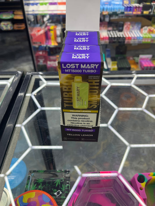Lost Mary 15,000 puffs yellow lemon