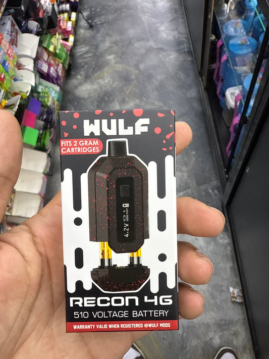 Wulf recon 4g 510 voltage battery fits 2 g cartridges