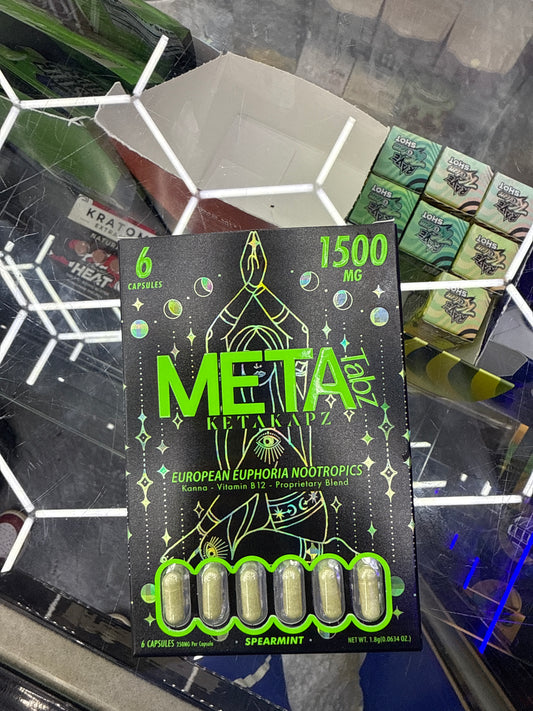 Meta 1500mg six capsules European euphoria spearmint