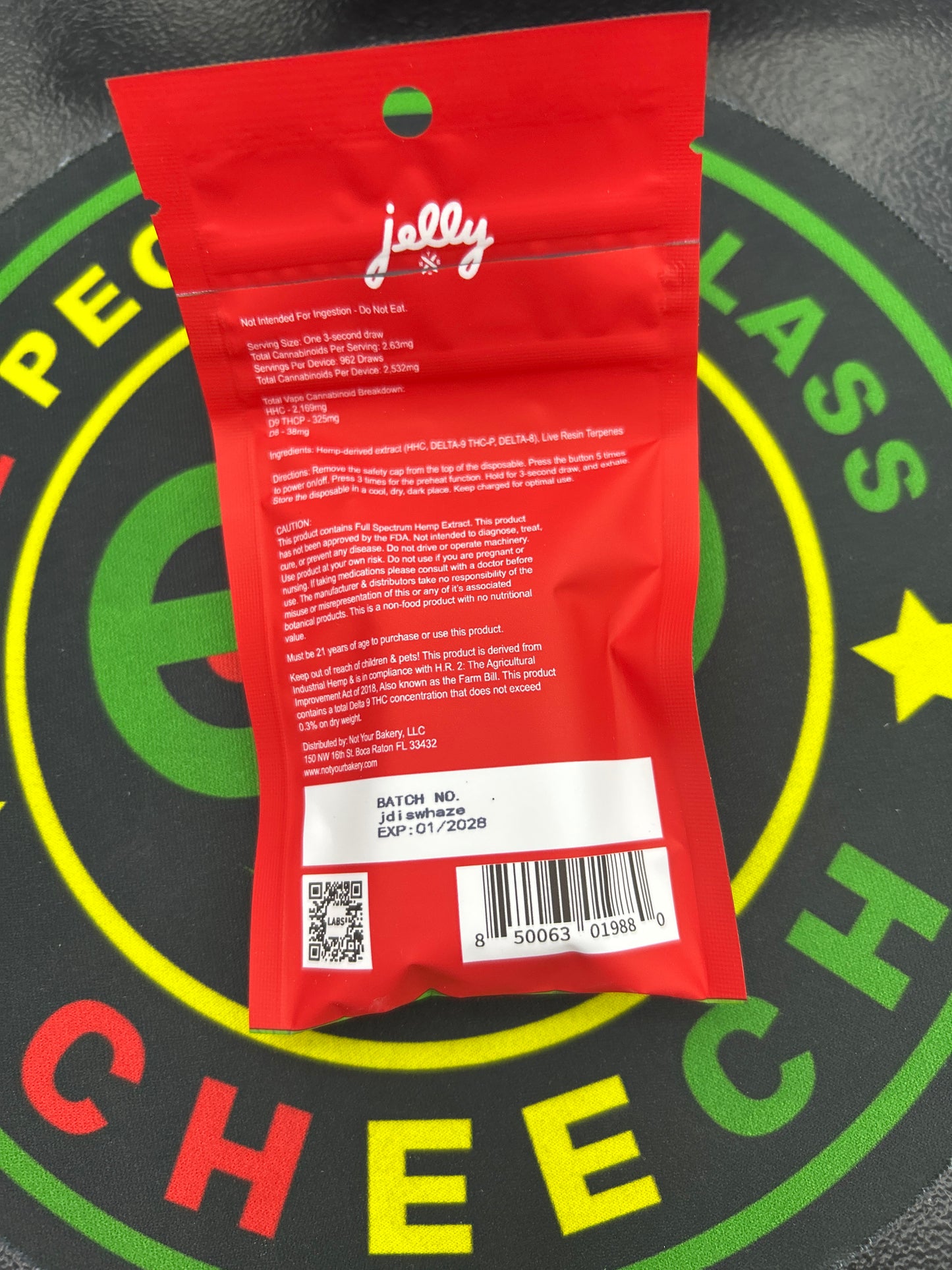 Jelly thcp live rosin disposable 3g watermelon haze hybrid