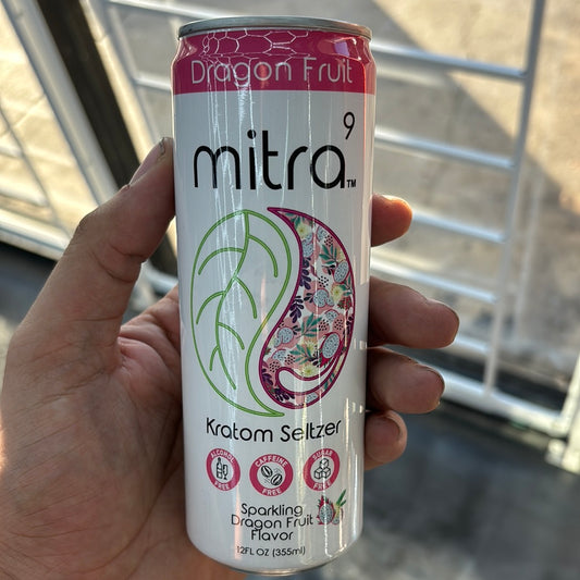 Mitra 9 kratom seltzer dragon fruit