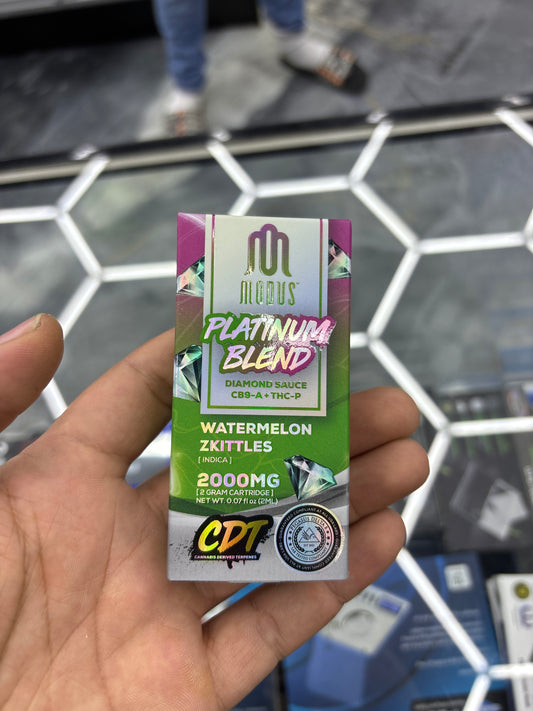 Modus platinum blend watermelon skittles indica 2g cartridge