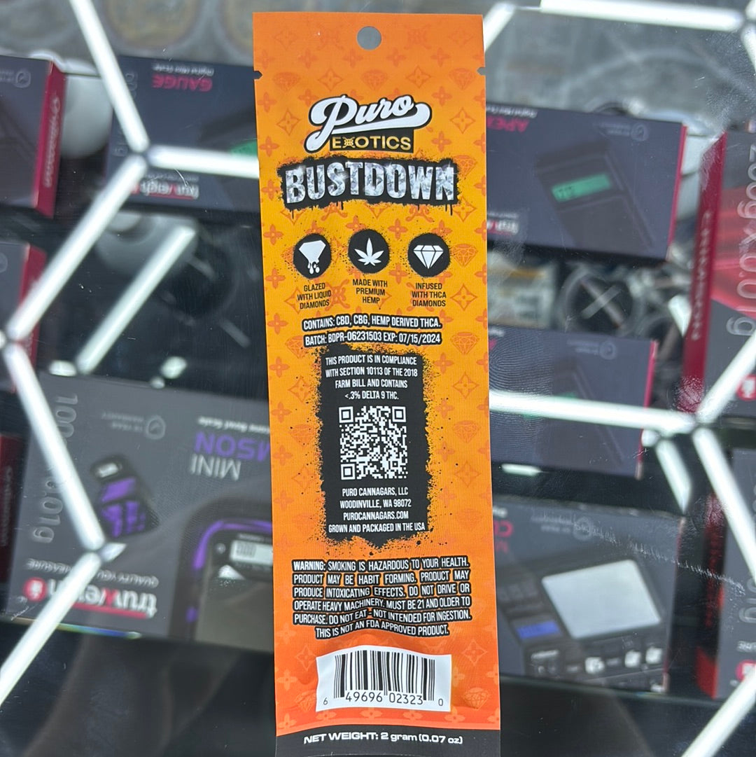 Pure exotics bustdown gg4 hybrid, 2G pre-roll