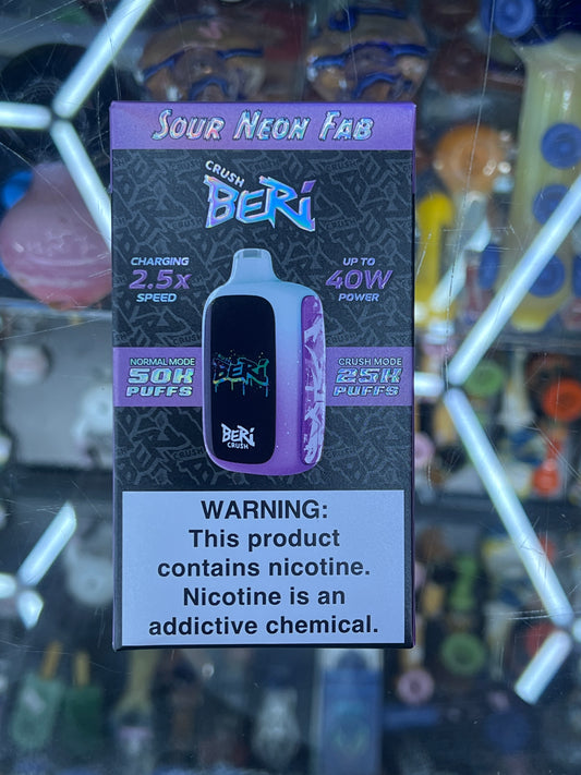 Crush beri sour neon fab 50k puffs