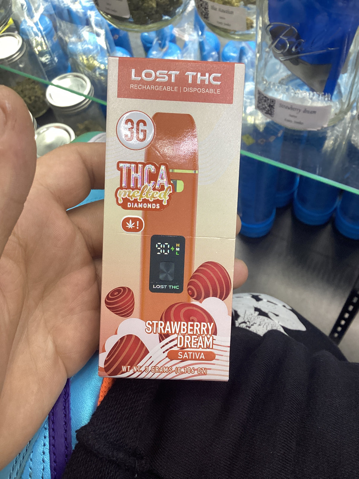 Lost thc melted diamonds 3g strawberry dream sativa