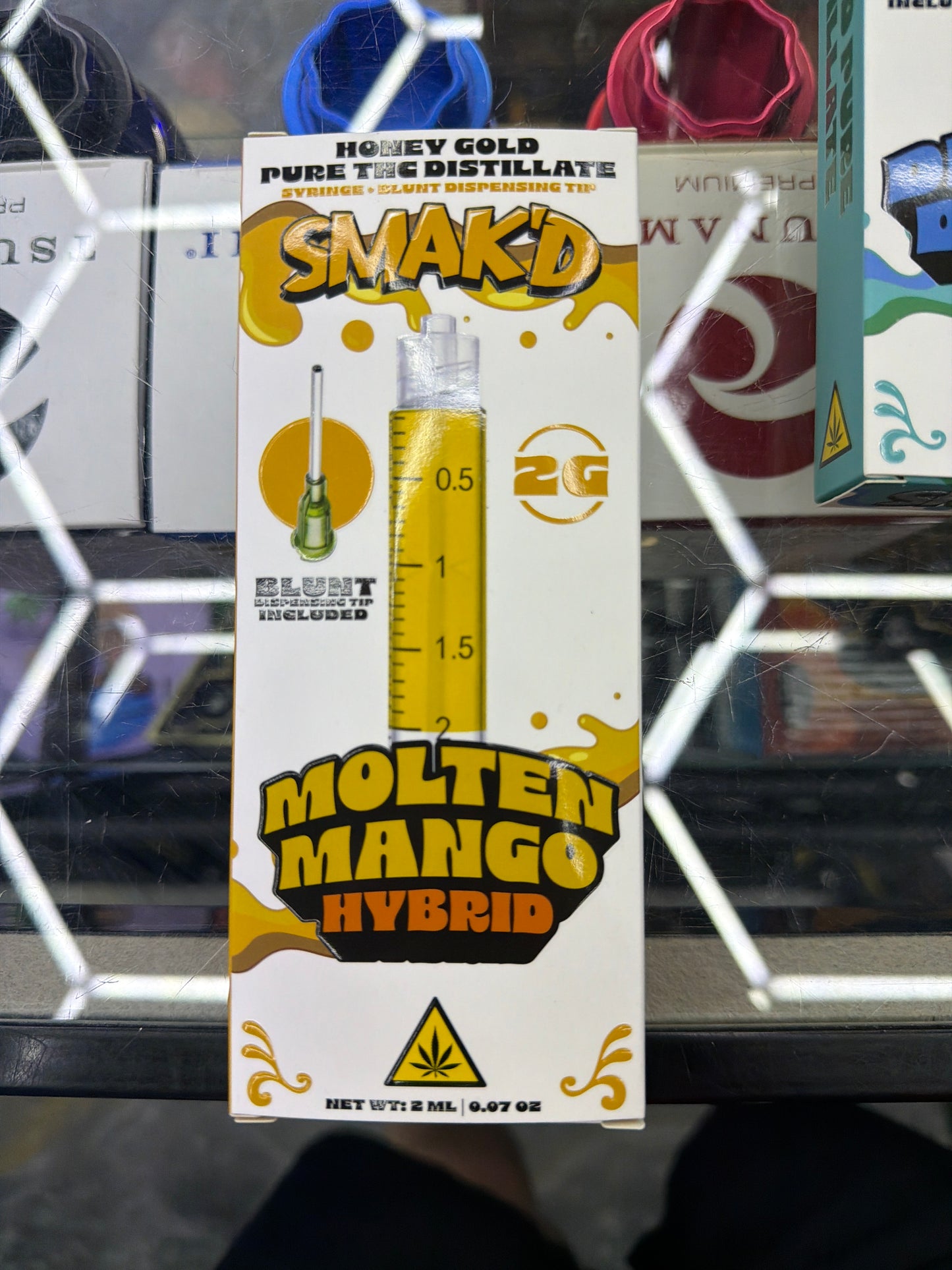 Smak’d Honey gold pure Thca distillate 2g molten mango hybrid