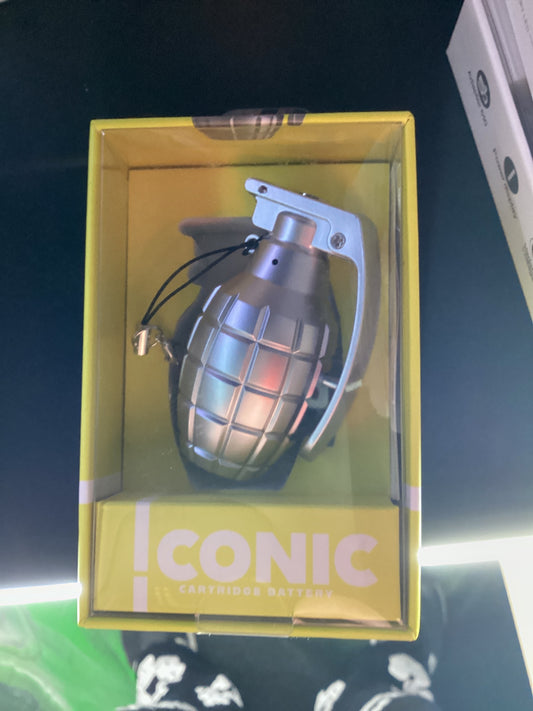 Iconic cartridge grenade battery silver
