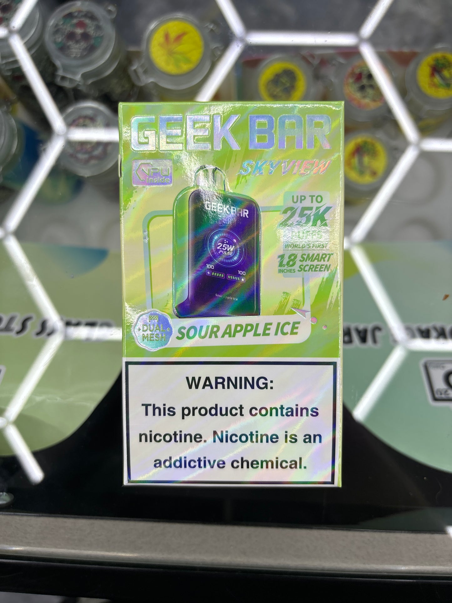 Geek bar skyview sour apple ice