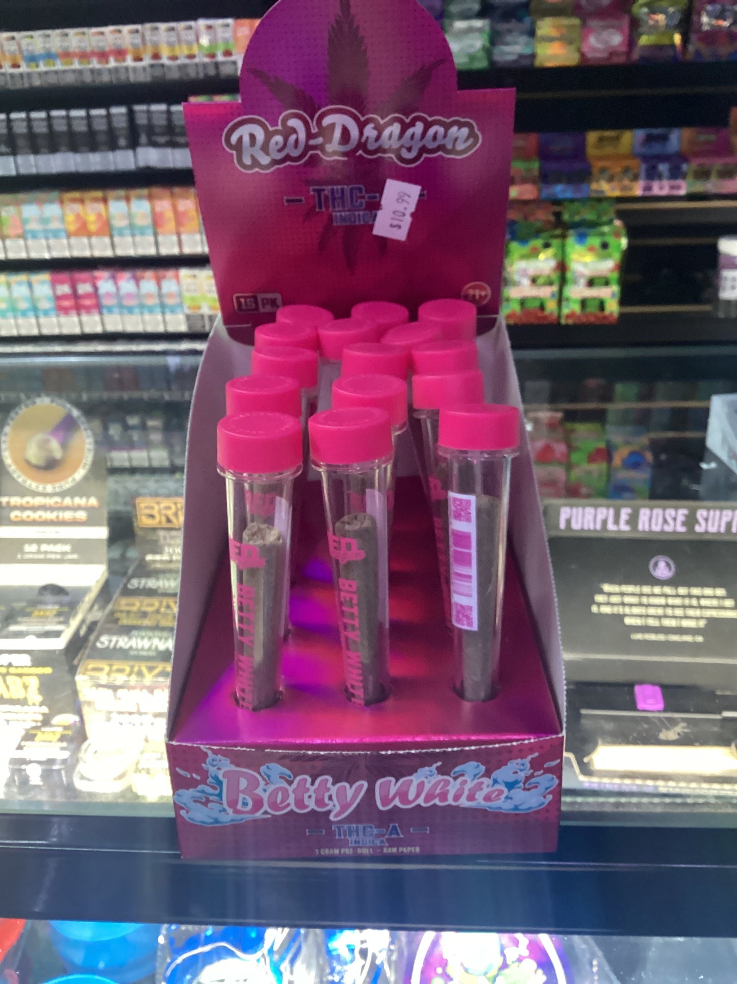 Red dragon the a 1 gram pre roll Betty white indica