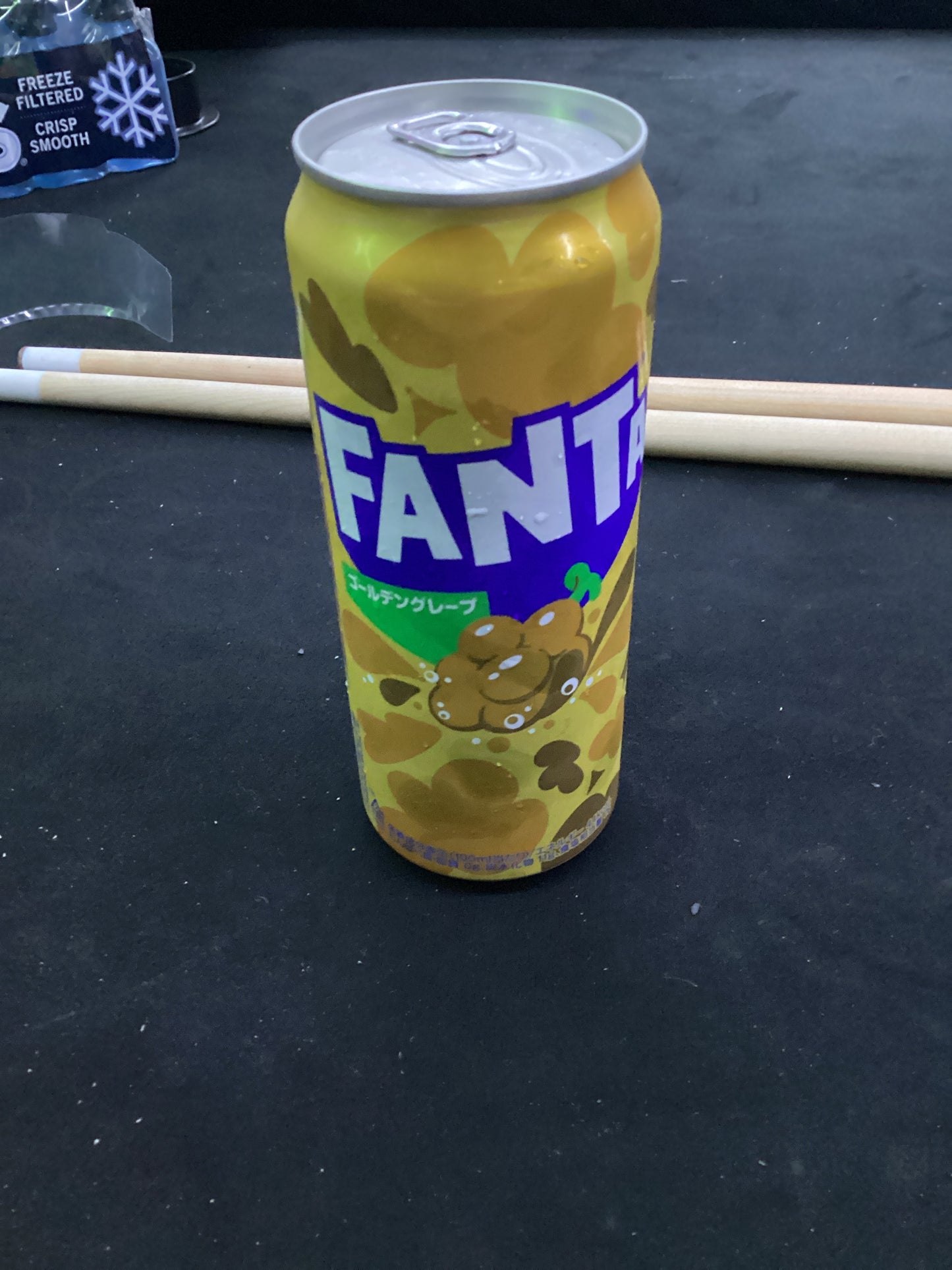 Fanta  exotic soda yellow grape