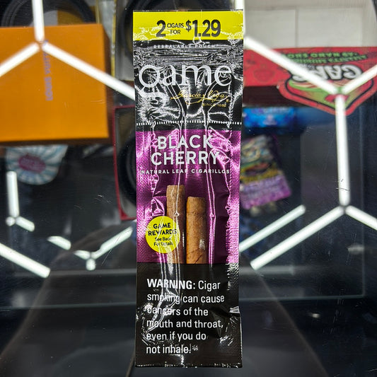 Game black cherry cigarillos