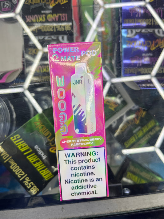 Jnr cmate pod 30k hits cherry strawberry raspberry